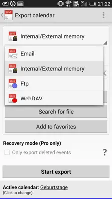 iCal Import/Export 2.4 android App screenshot 3