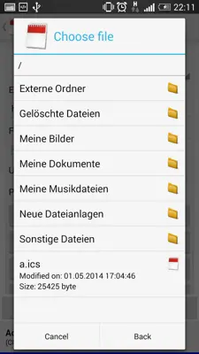 iCal Import/Export 2.4 android App screenshot 4