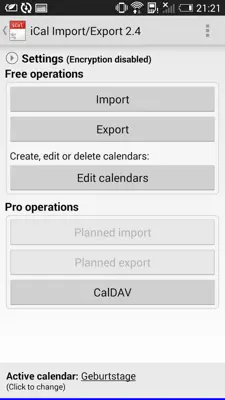 iCal Import/Export 2.4 android App screenshot 7